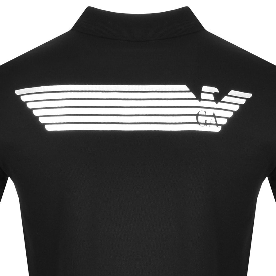 Alternative Image for ProductEA7 Emporio Armani Taped Polo T Shirt Black2